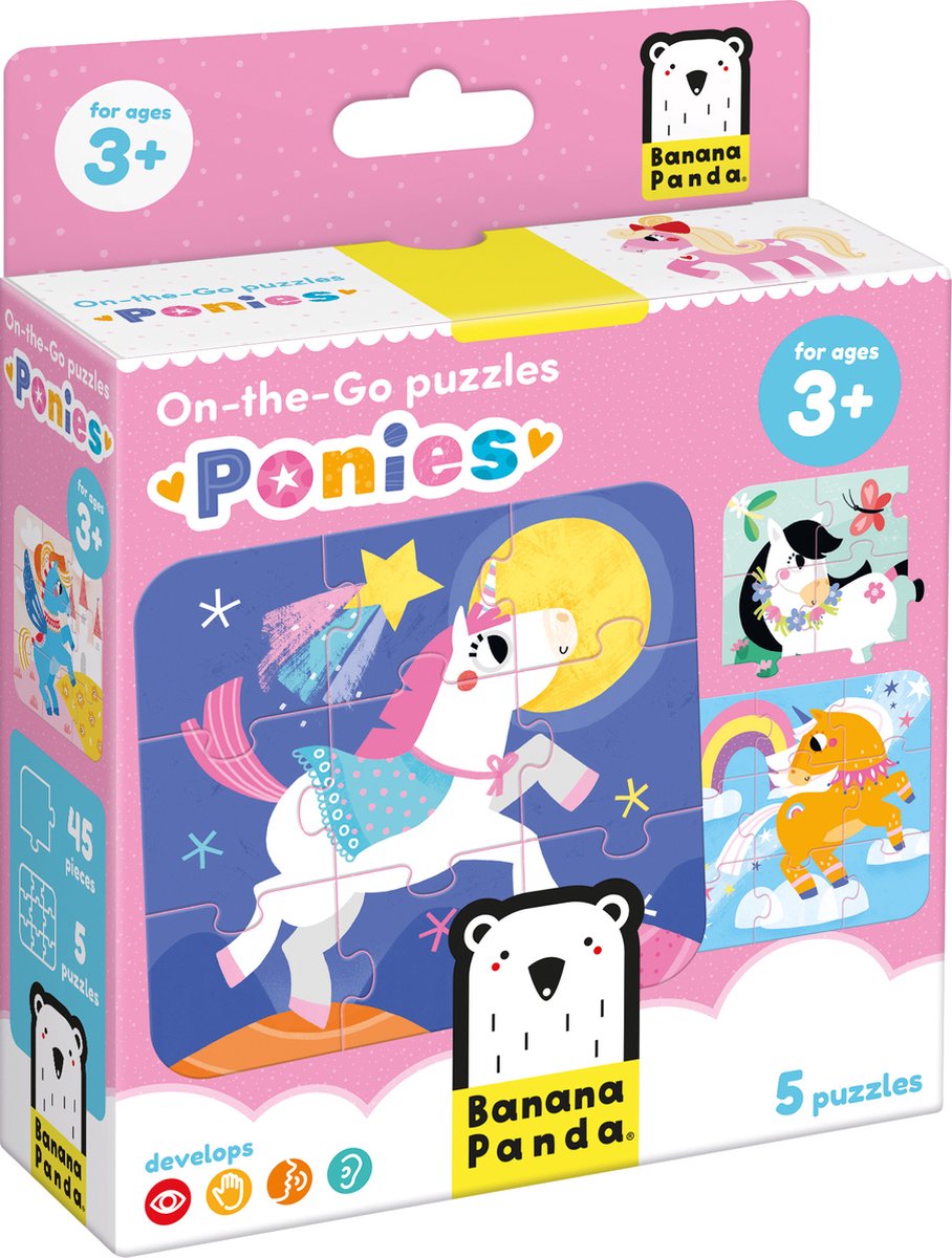 Banana Panda On-the-Go Puzzles Ponies 3+