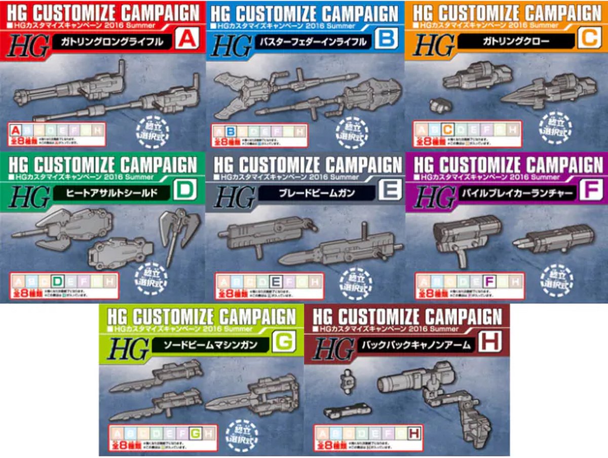 BANDAI 1/144 HG Customize Campaign 