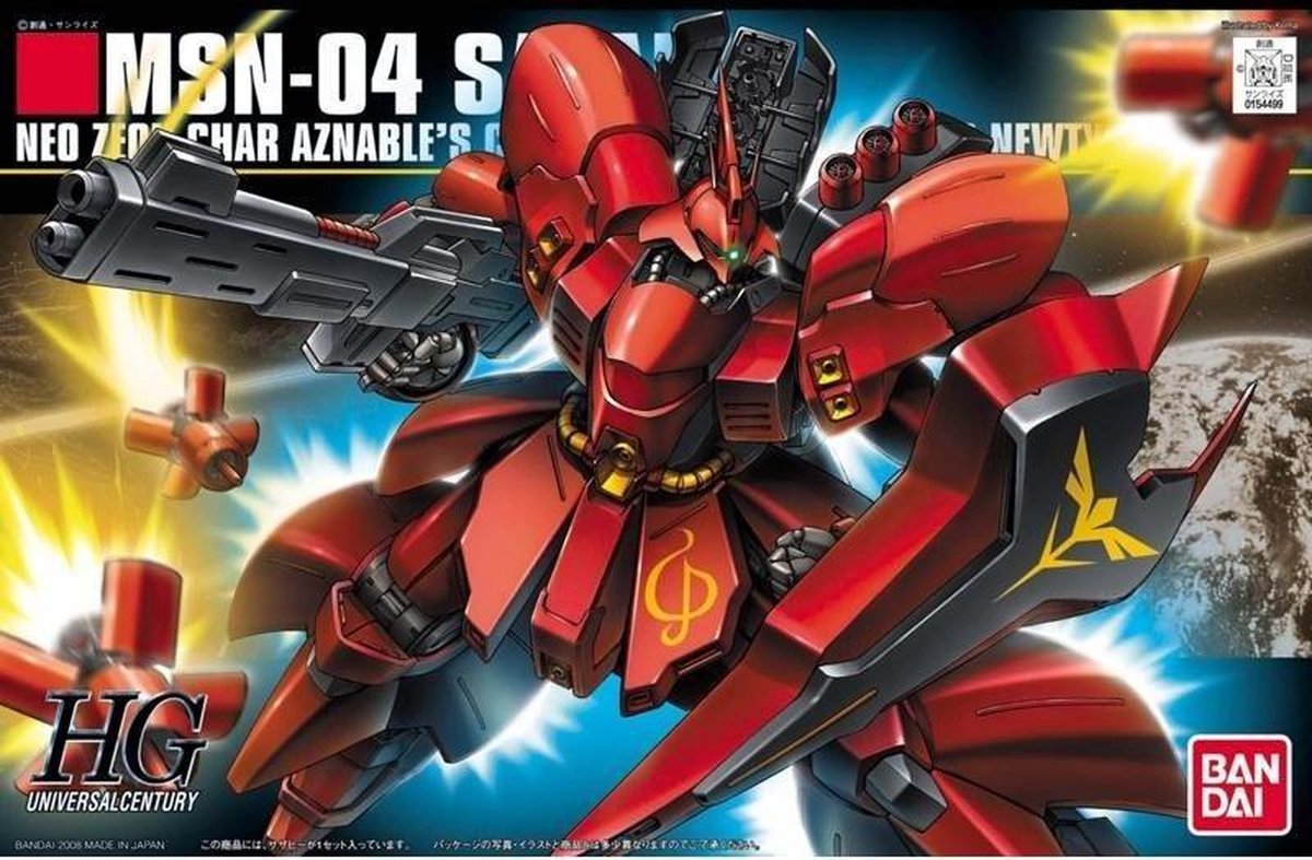 GUNDAM - HGUC 1/144 MSN-04 Sazabi - Model Kit