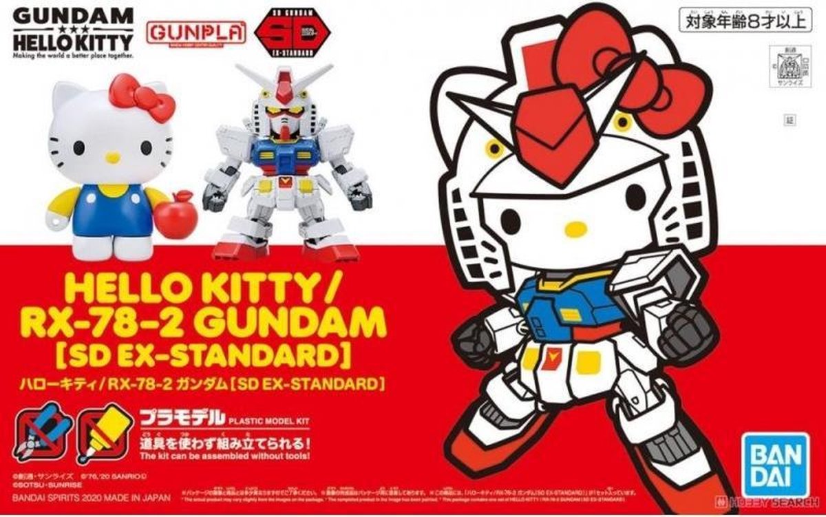 GUNDAM - Hello Kitty EX-8-2 Gndam Ex-Standard - Model Kit