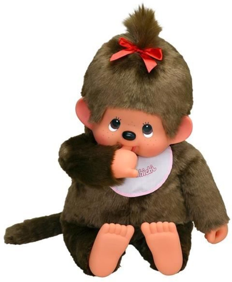 MONCHHICHI slabbetje roze 80 cm