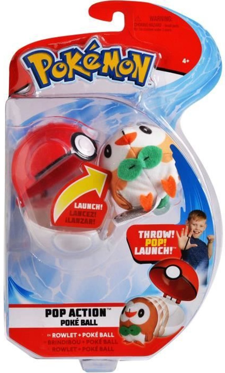 POKEMON - Pok�ball Launcher en zijn pluche Brindibou van 6 cm