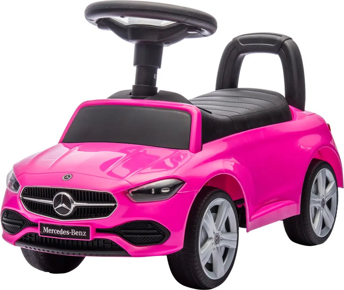     Mercedes-Benz C-Klasse Roze vanaf 1 jaar voor Jongens en Meisjes - met Claxon en Opbergruimte - Roze Loop Auto voor Kinderen