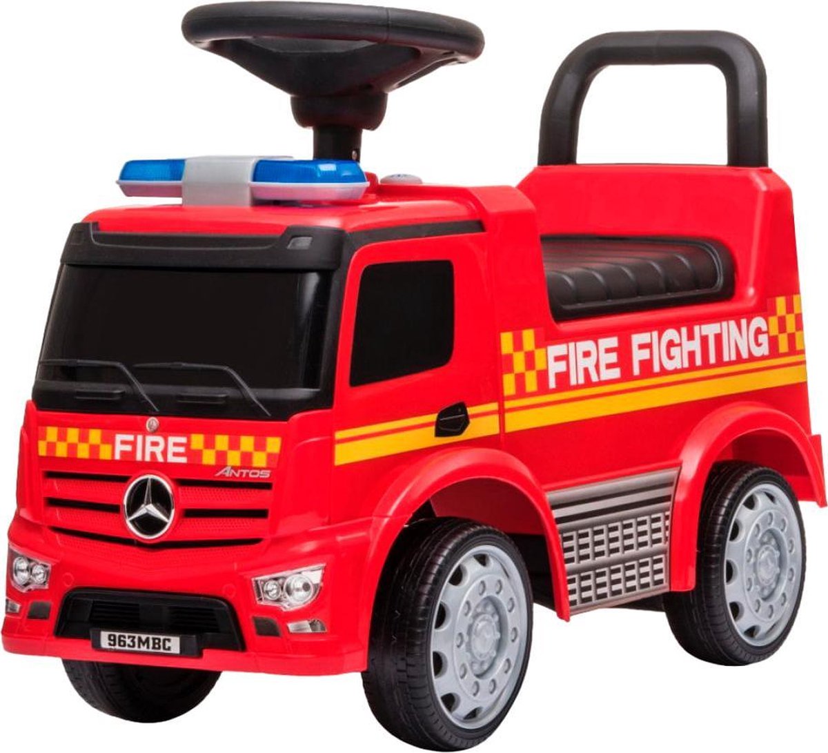   loopauto Mercedes Benz brandweer truck rood