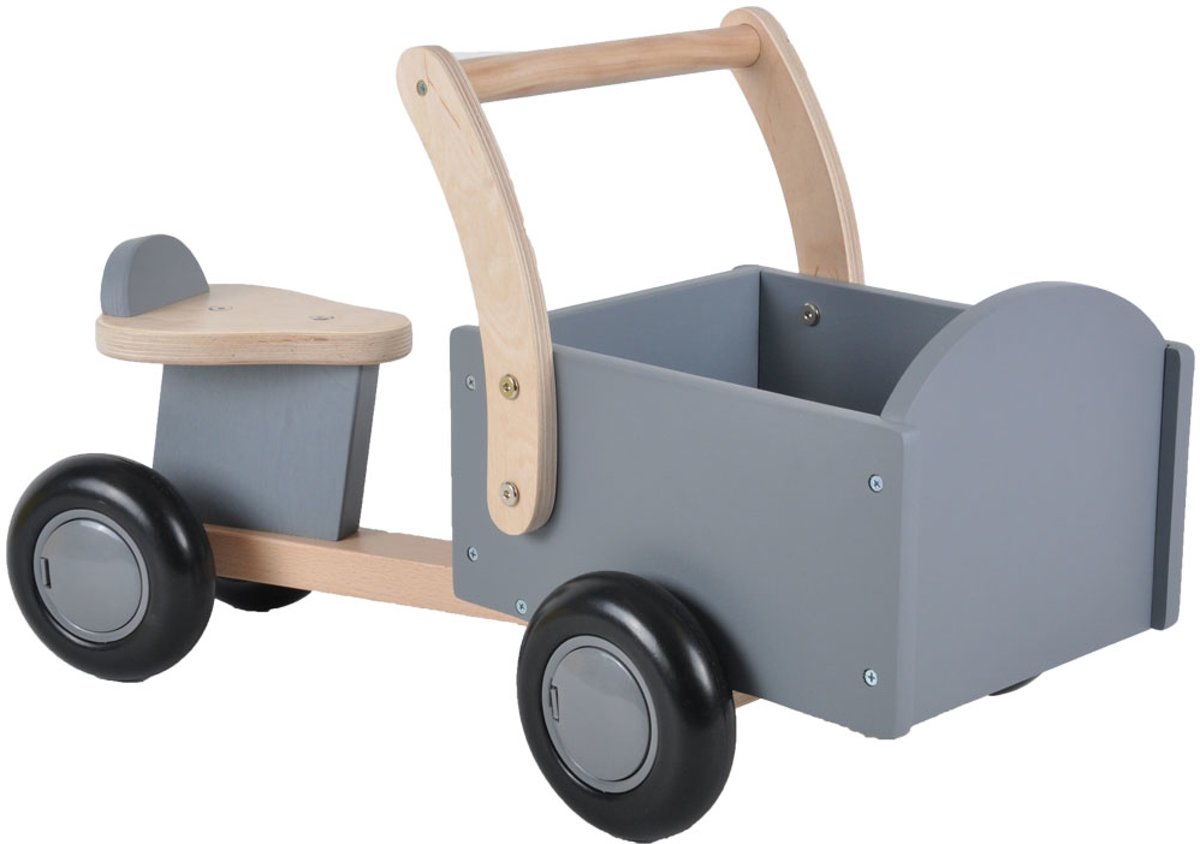 Houten bakfiets little rider grey