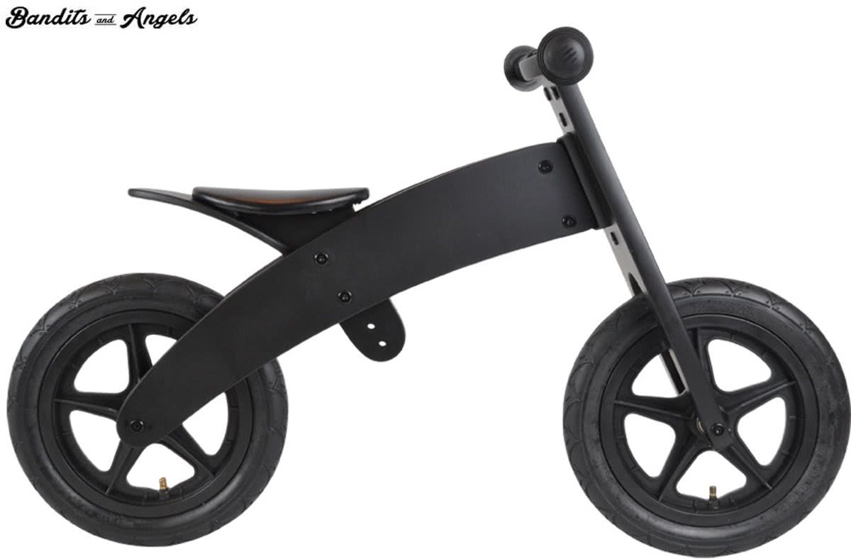 Houten loopfiets Black bandit 2 in 1