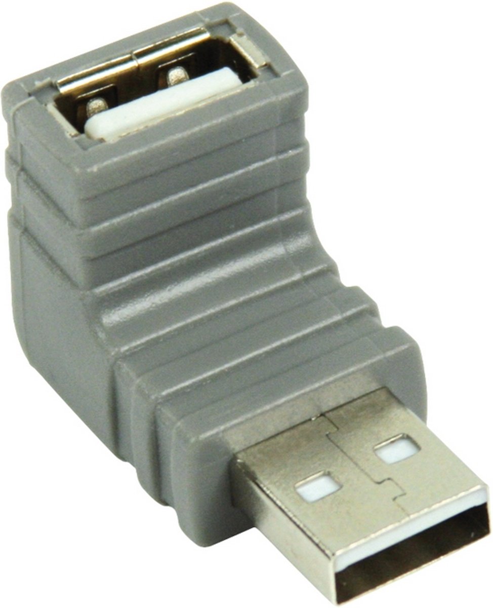 Bandridge 270° Angled USB 2.0 USB 2.0 A USB 2.0 A Grijs kabeladapter/verloopstukje