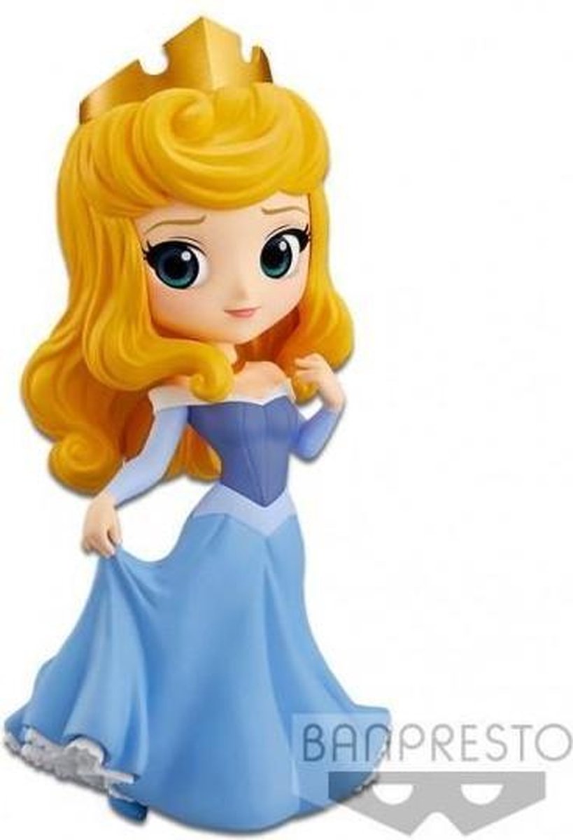 Disney Characters Q Posket Princess Aurora Ver.B Blue Dress Figure 14cm