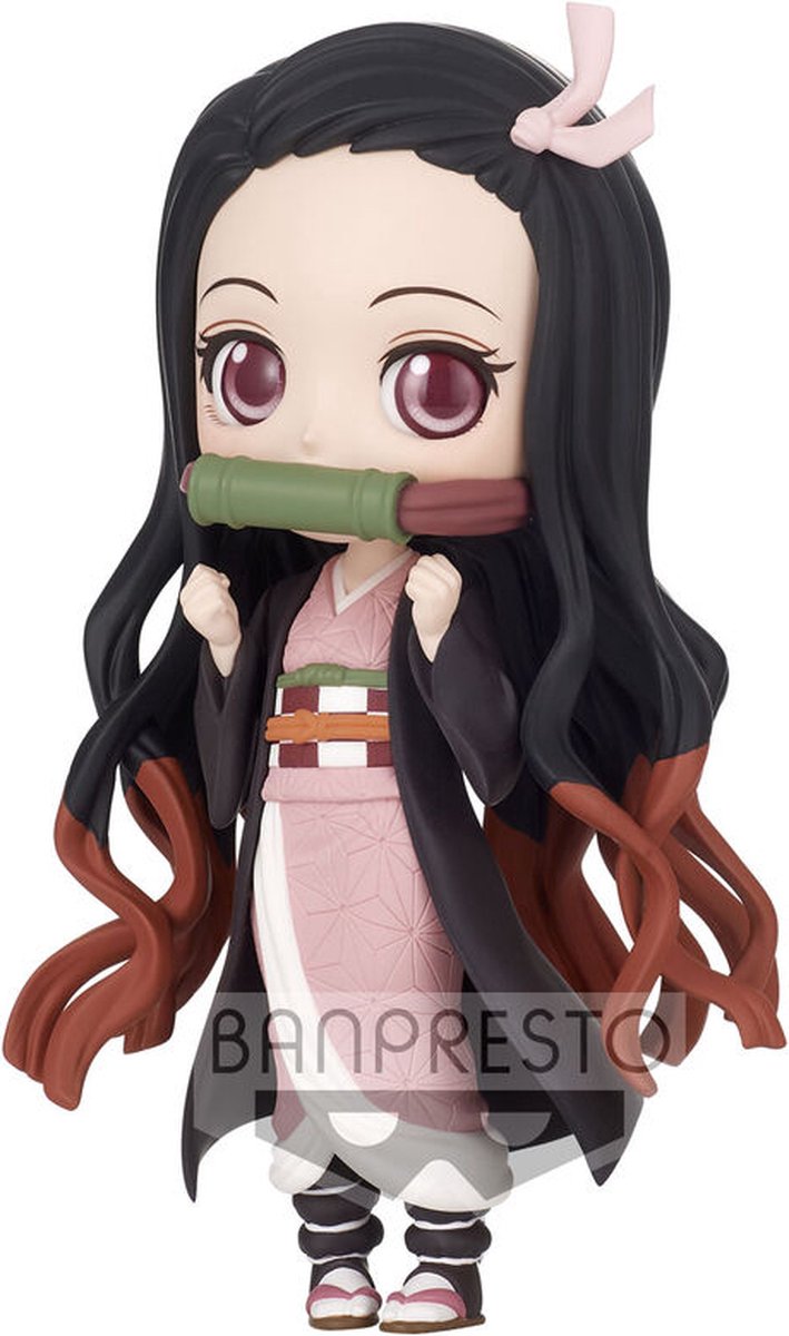 Kimetsu no Yaiba Demon Slayer Nezuko Kamado 2 Q posket 14cm Anime Figure