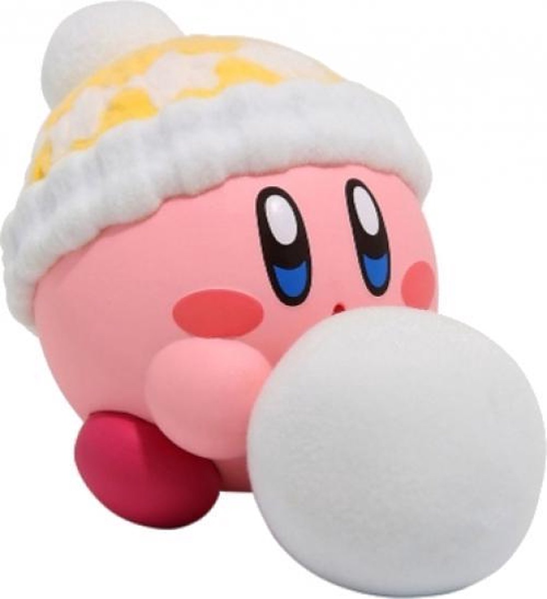 Kirby Fluffy Puffy Mine Figure - Kirby with Snowball