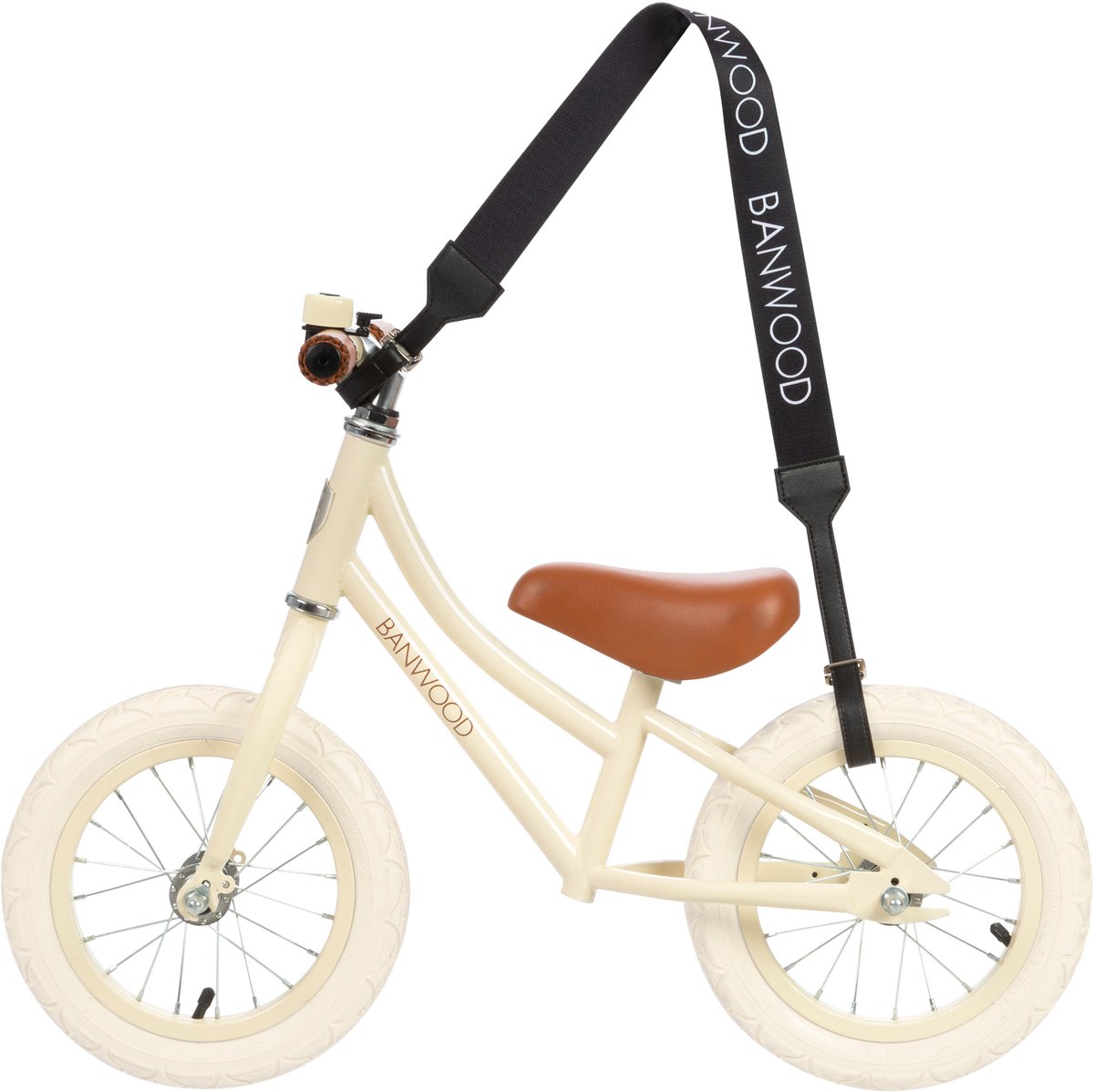   - Draagriem - Carry Strap - Zwart - kinderfiets / kinderstep drager