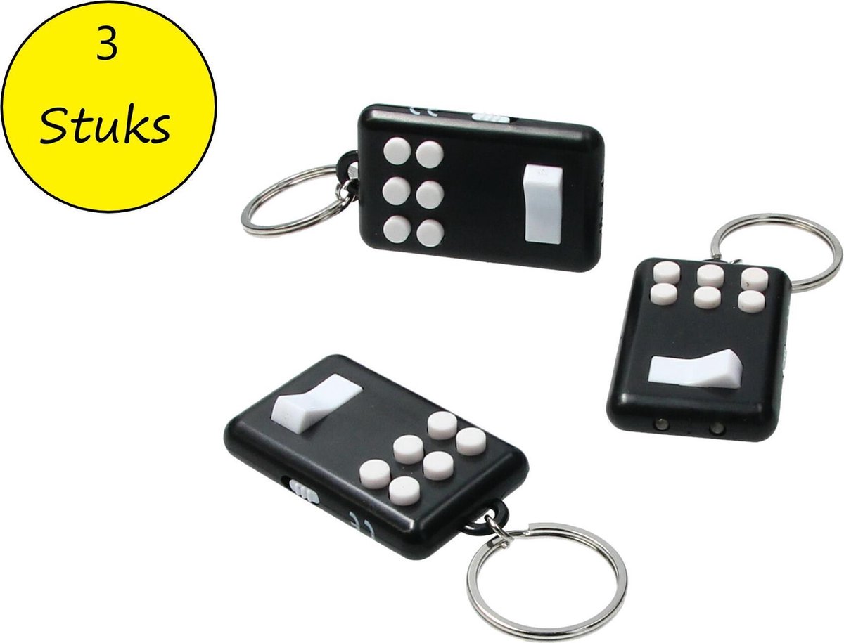   pad Anti stress set 3 stuks Flip en Click Keylight Zwart-Wit