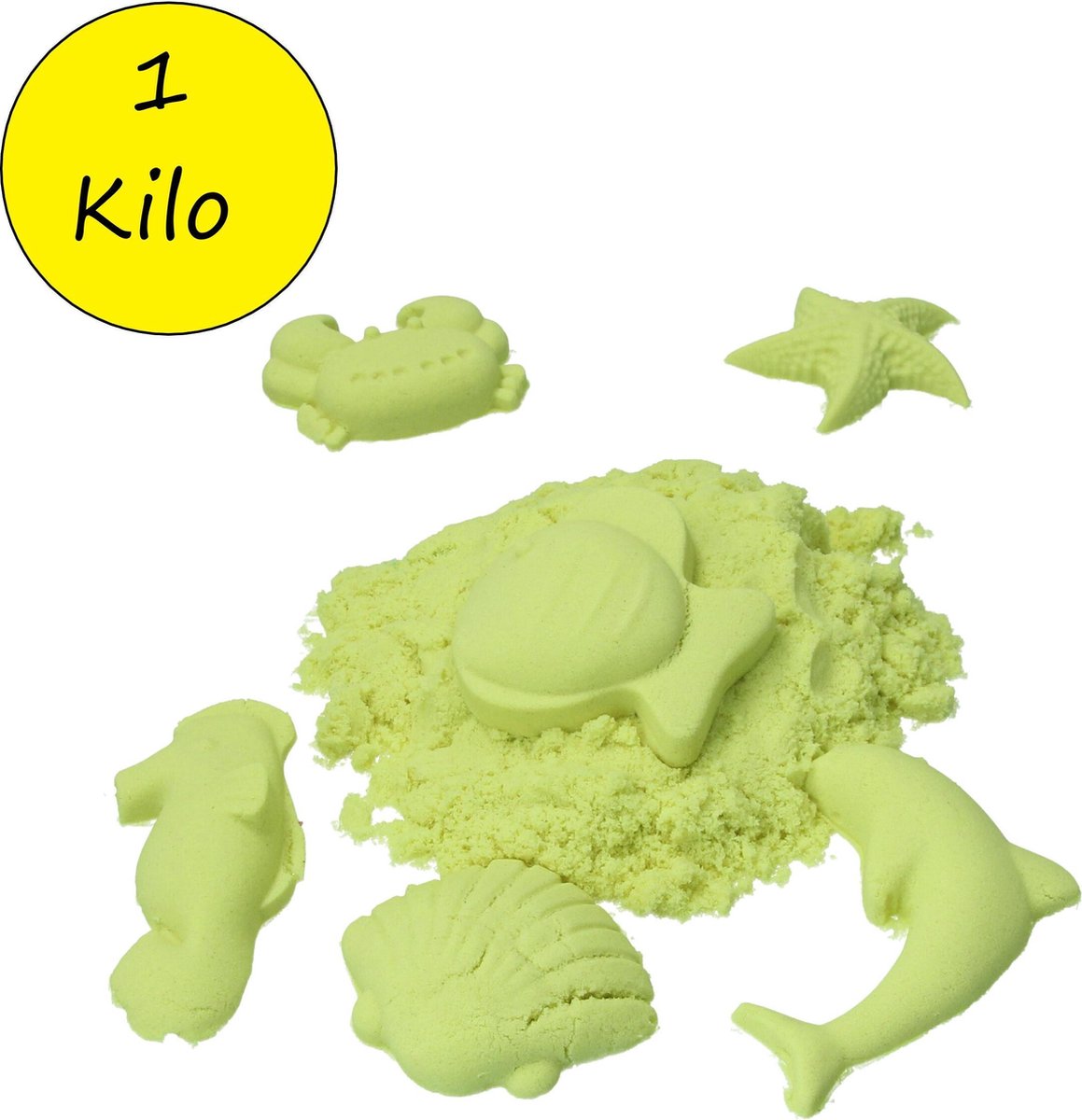 Kinetisch   1 Kilo – Magisch Speelzand – Magic Sand – Groen