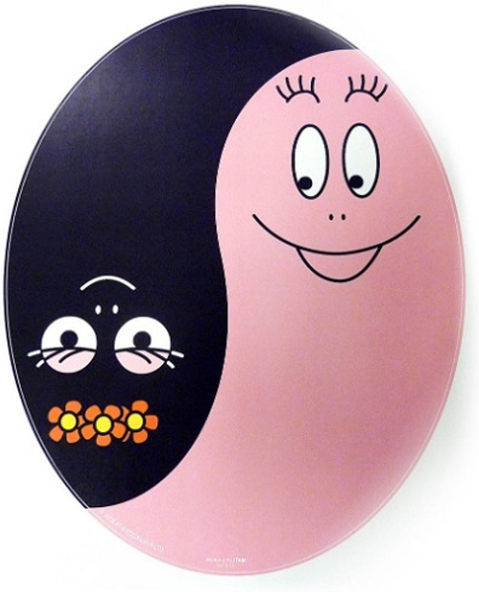 Barbapapa XL Yin Yang Sticker (ca 32x40 cm)