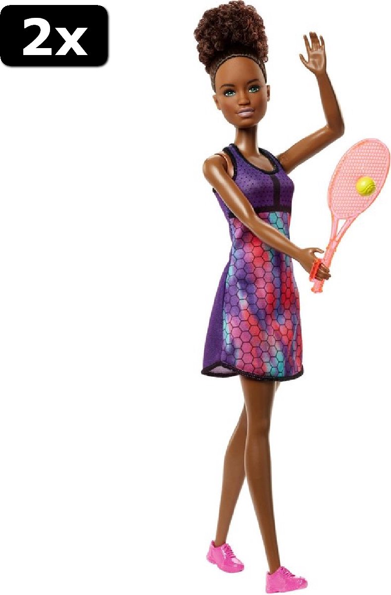 2x Barbie Careers Tennisspeler - Barbiepop