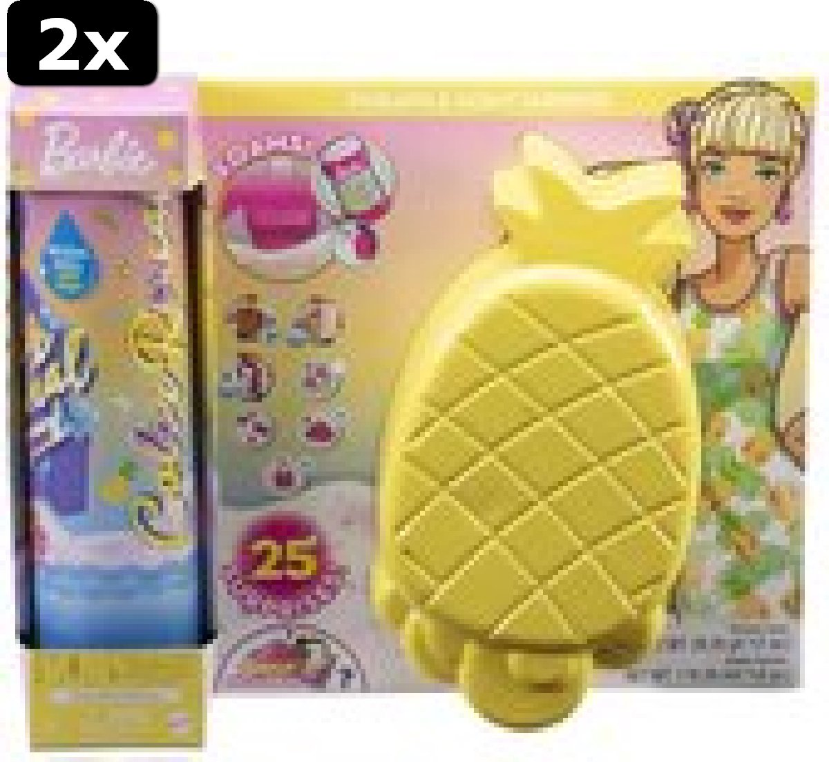 2x Barbie Color Reveal - Ultimate Reveal Wave 3 - Foam Ananas