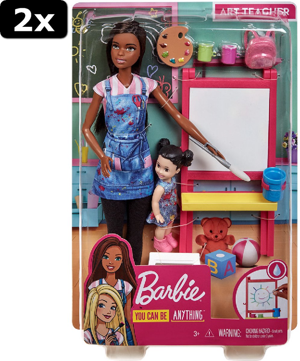 2x Barbie I Can Be - Teken Lerares