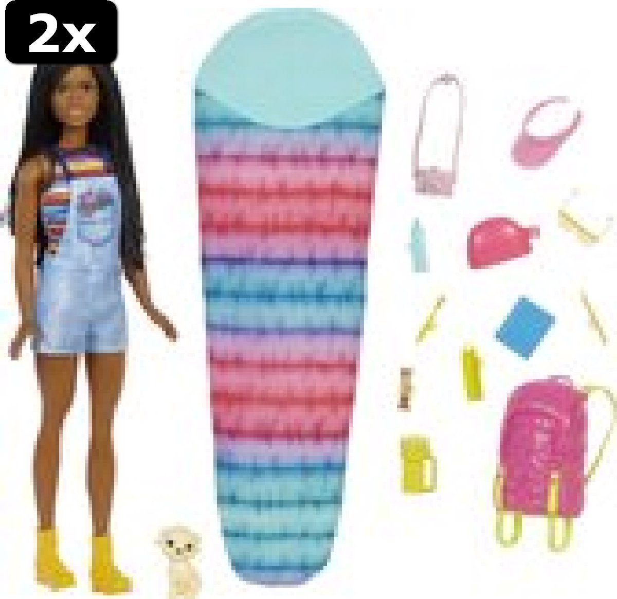 2x Barbie Kamperen Brooklyn - Pop