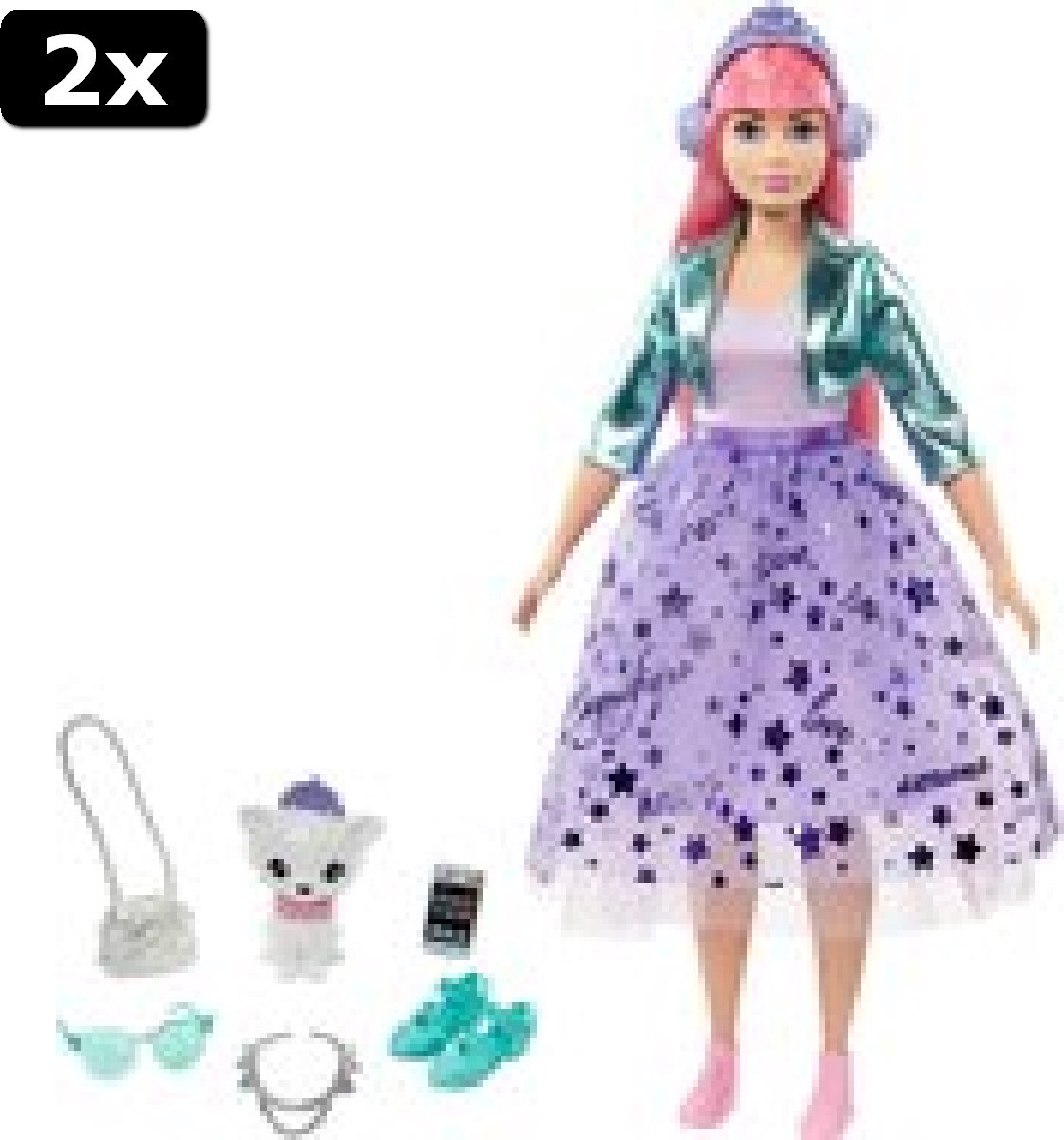 2x Barbie Princess Adventure Daisy