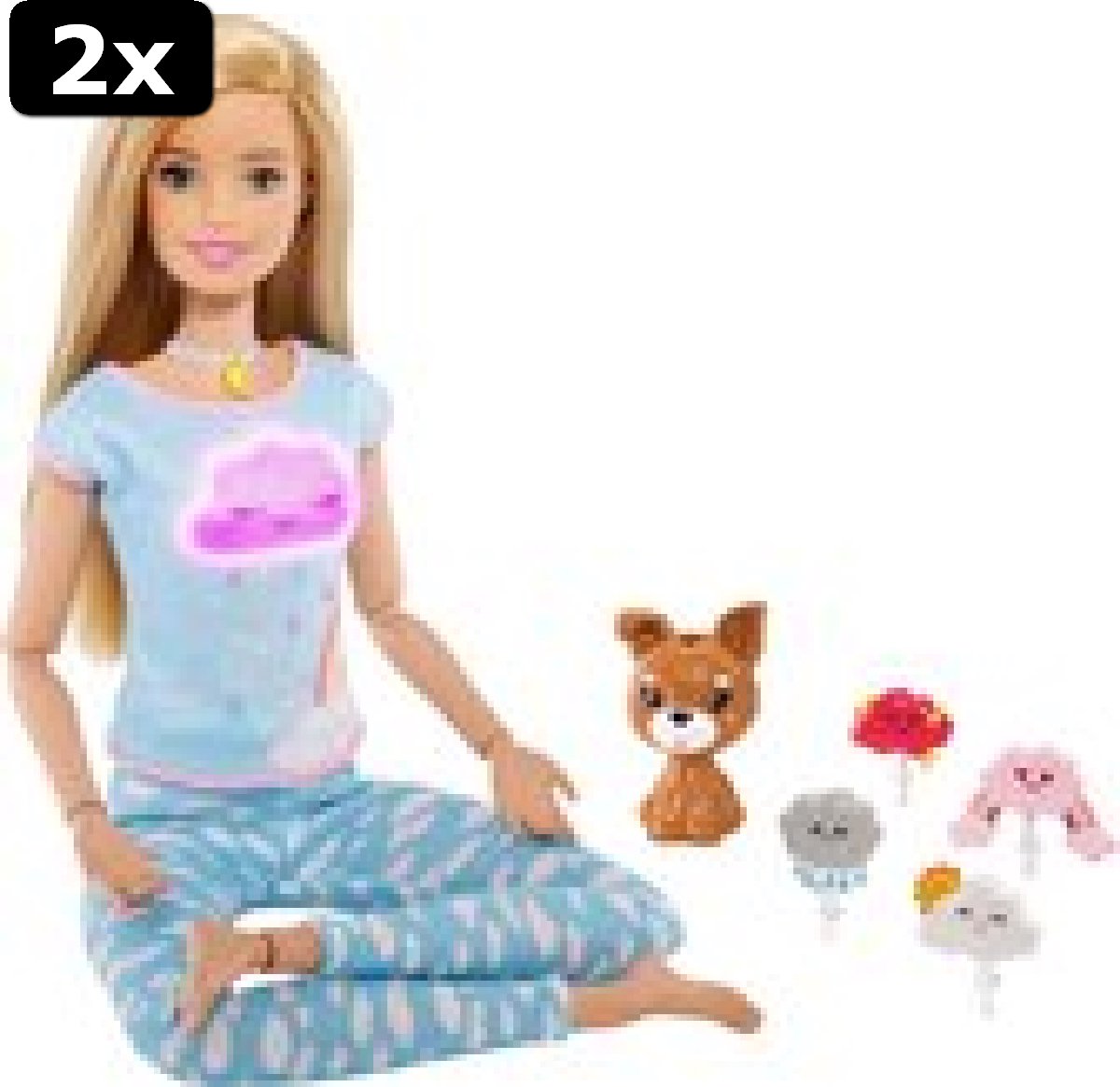 2x Barbie Wellness Meditatiepop - Barbiepop