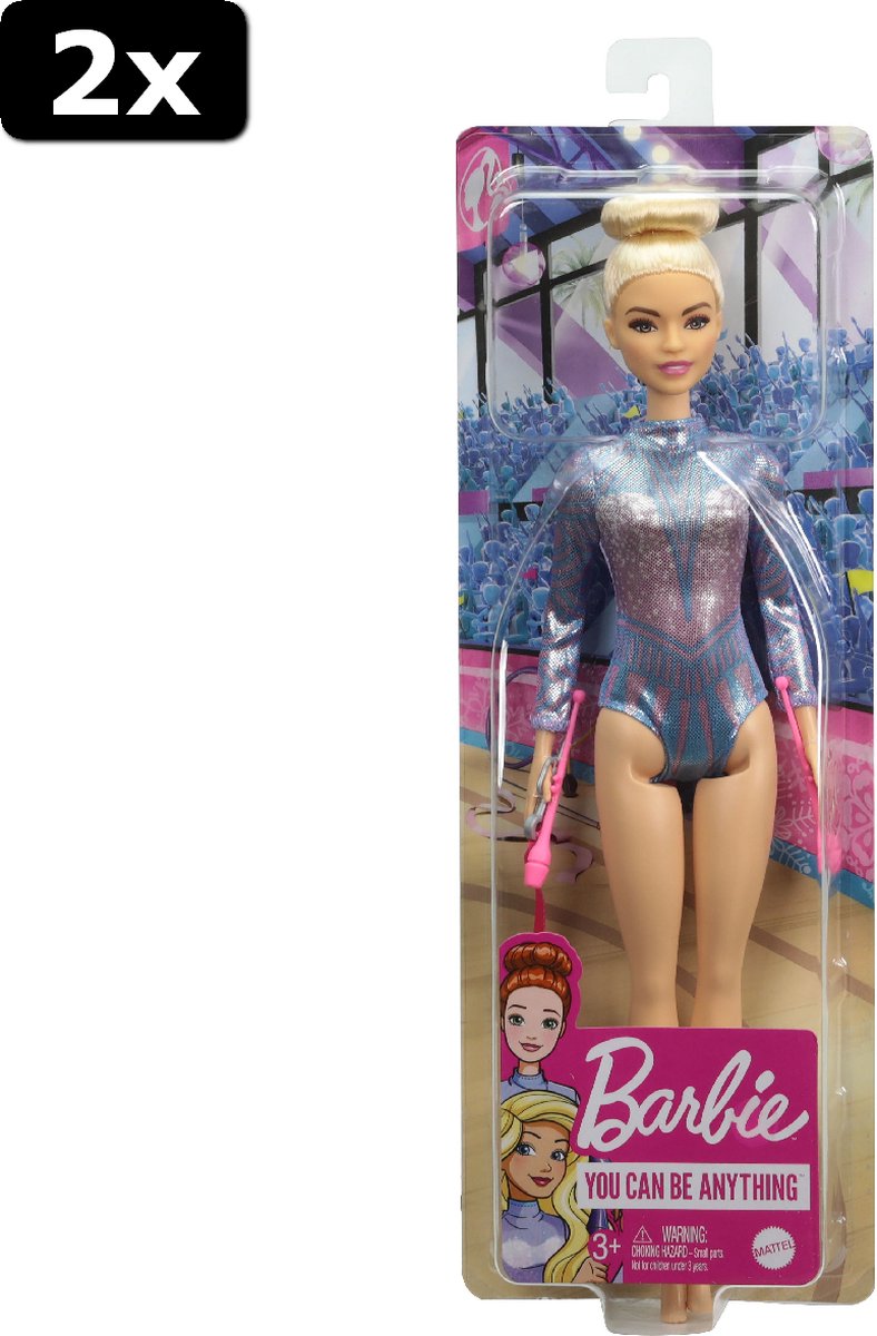 2x Barbie You Can Be Pop Gymnaste