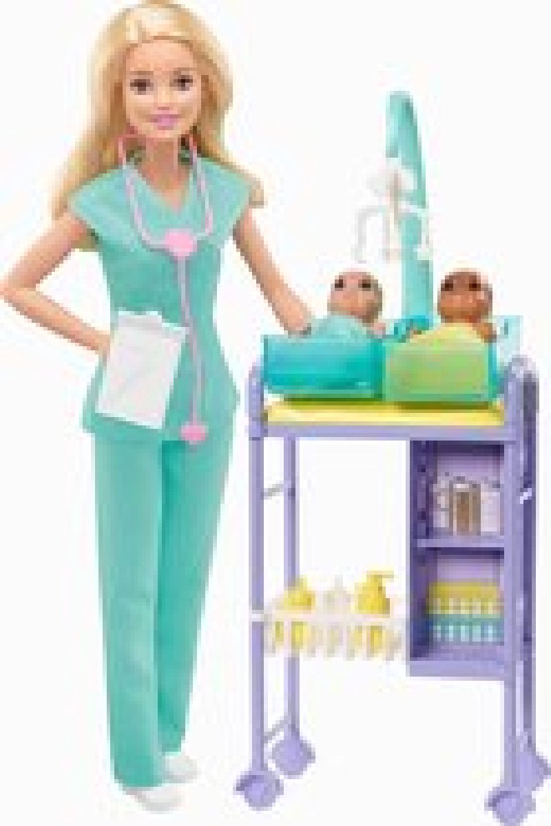 Barbie Careers Kinderarts Speelset - Barbie Pop met Babys en Onderzoekstafel