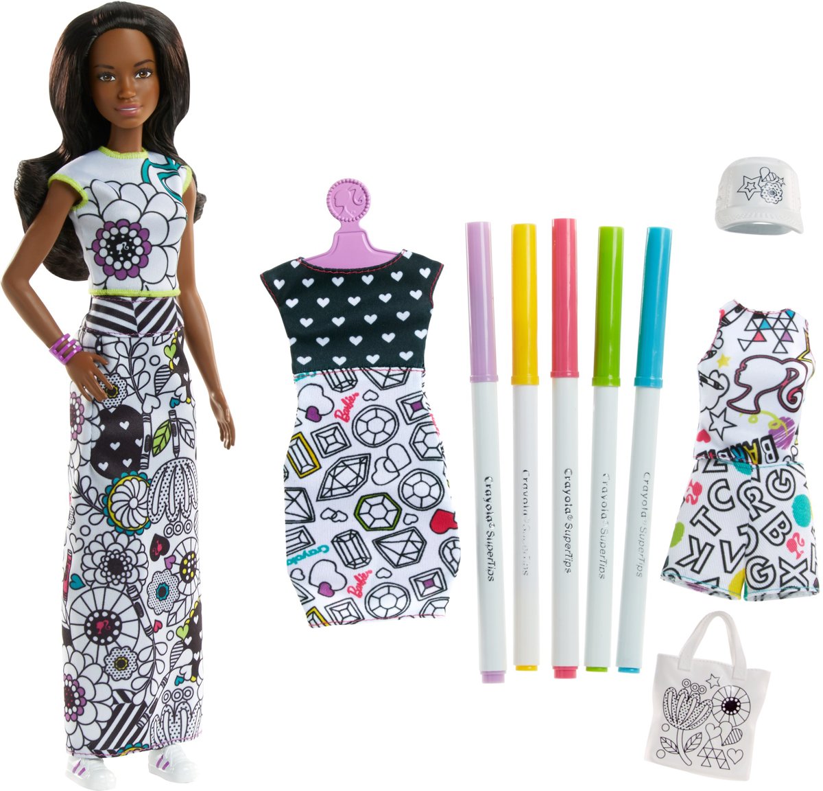 Barbie Crayola Inkleurfashions Afro American - Barbiepop