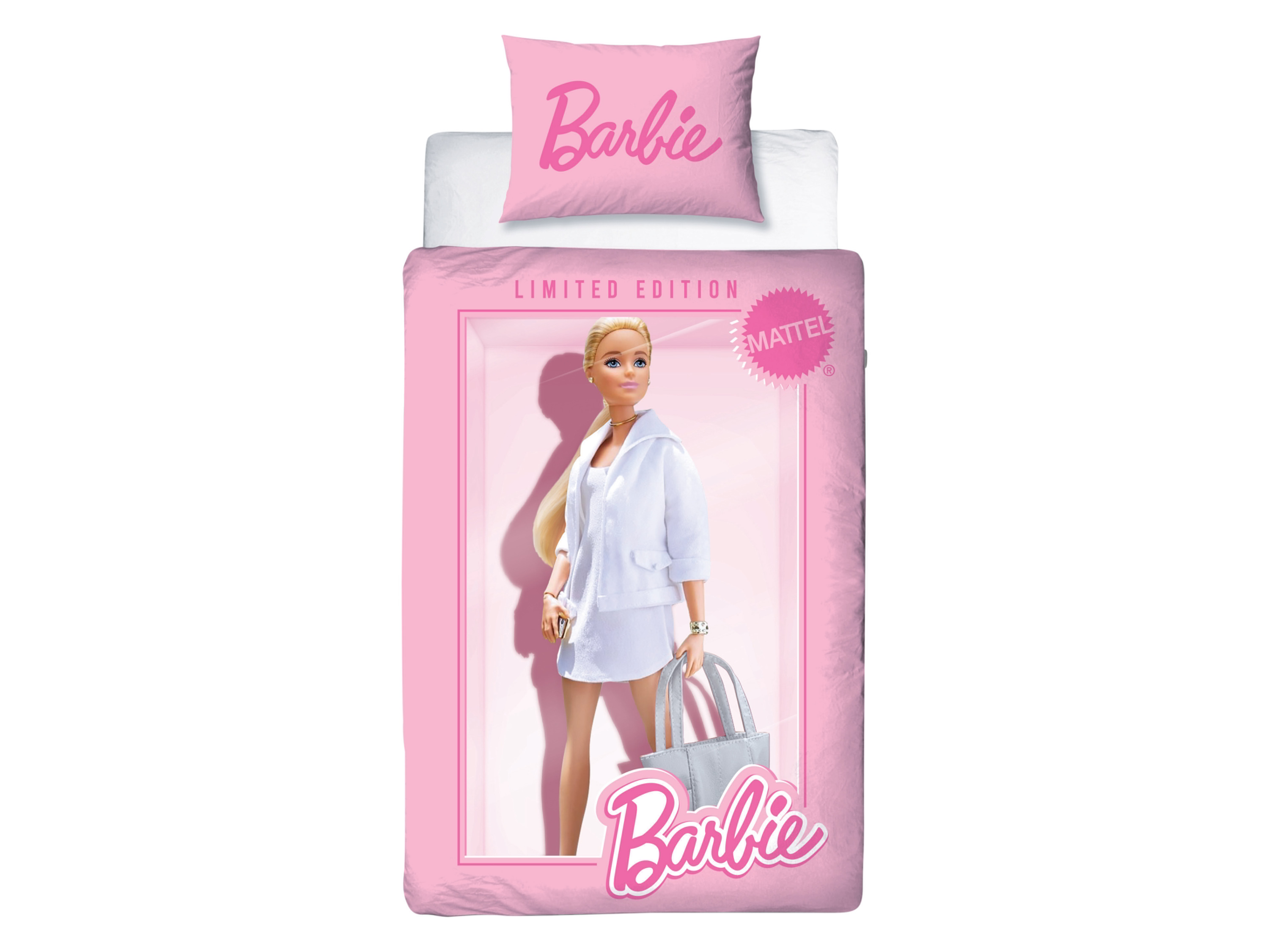 Barbie Dekbedovertrek 140 x 200 cm (roze)