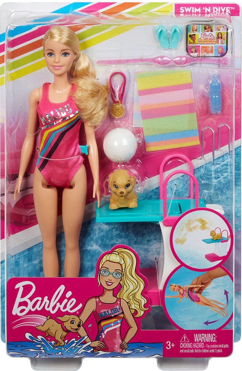 Barbie Dreamhouse Adventures - Barbie zwempop