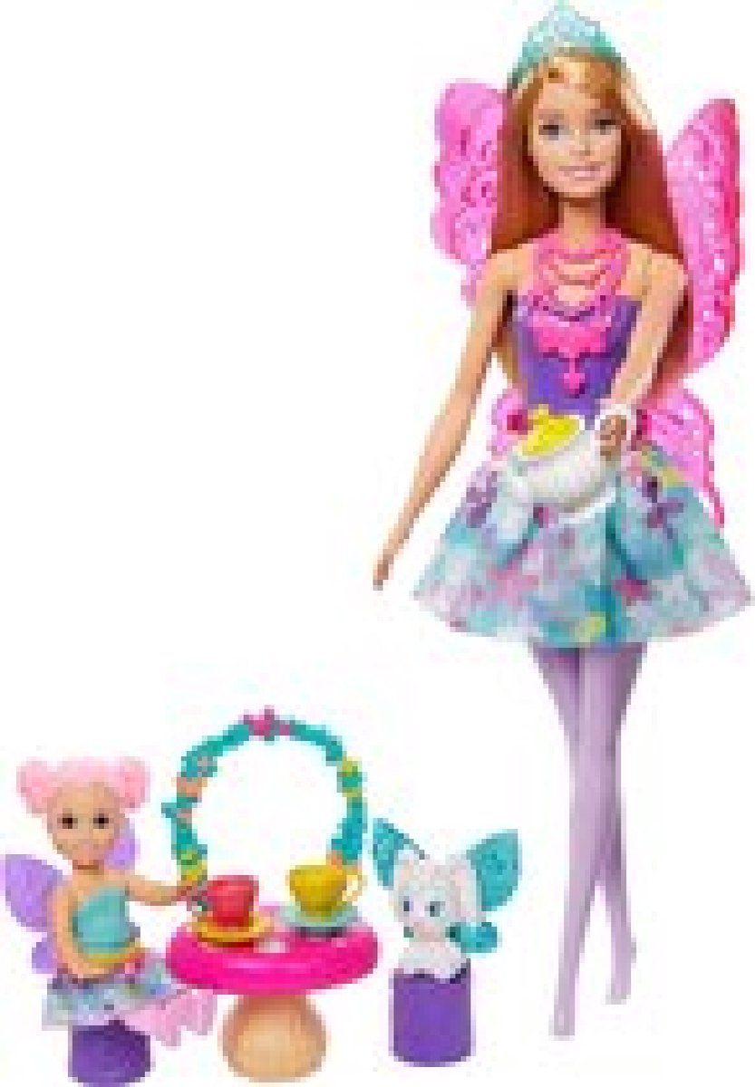 Barbie Dreamtopia Fee√´n Theekransje Speelset - Barbiepop