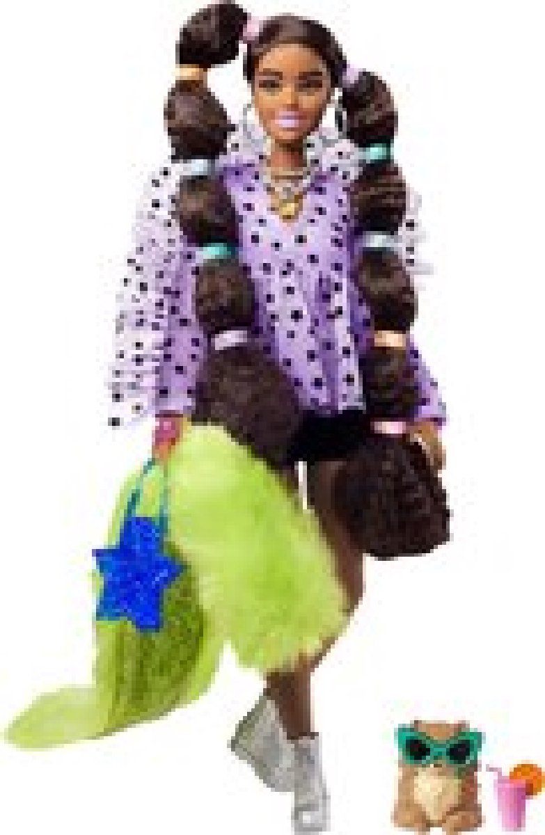 Barbie Extra Doll Paardenstaart met Haarelastiekjes - Modepop