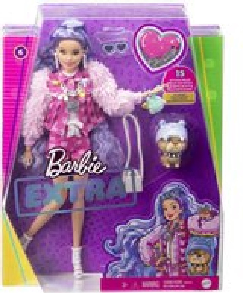 Barbie Extra Pop Millie met Paarse Haren - Modepop