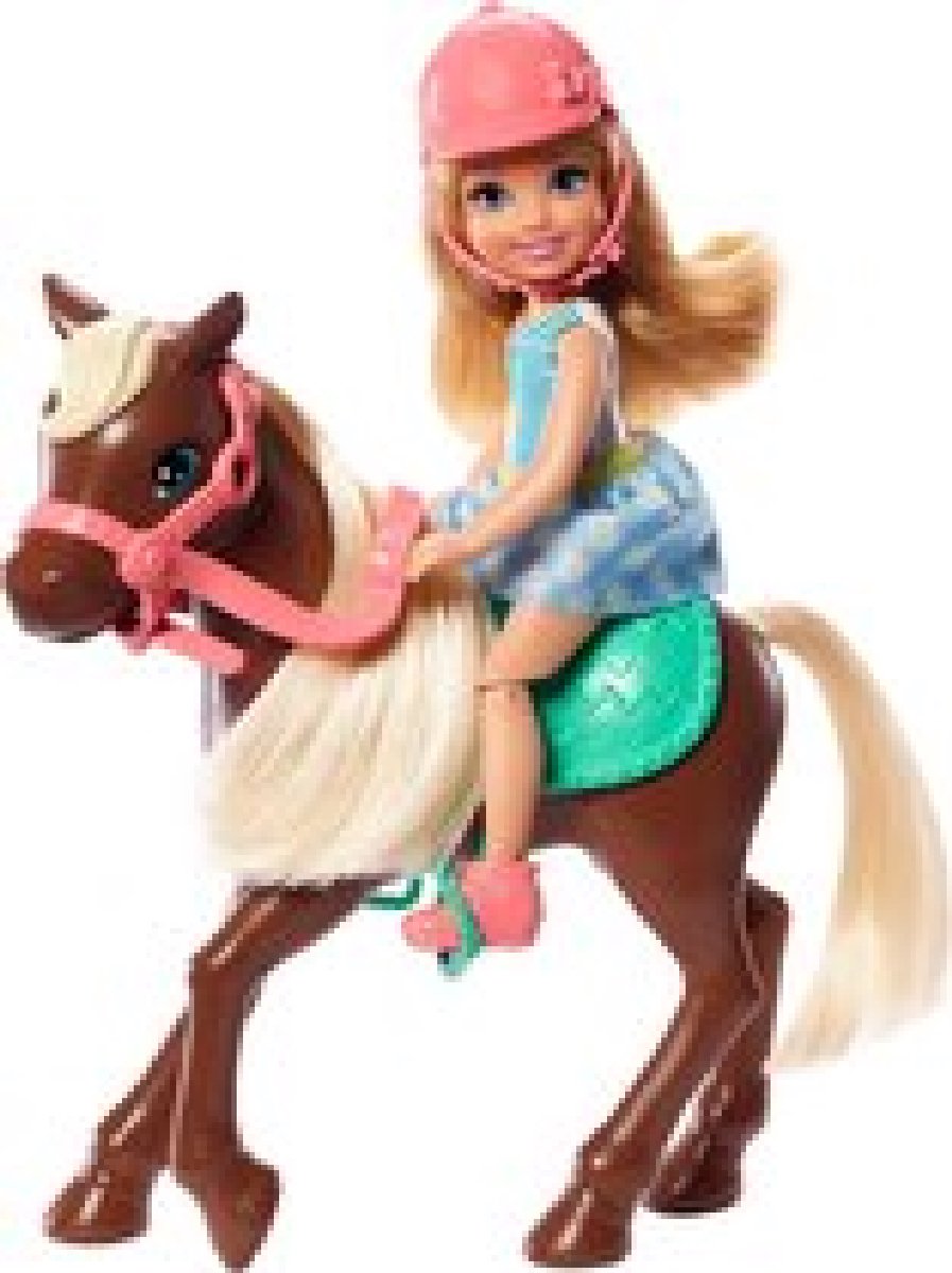 Barbie Family Chelsea Barbie Pop met Pony - Speelset