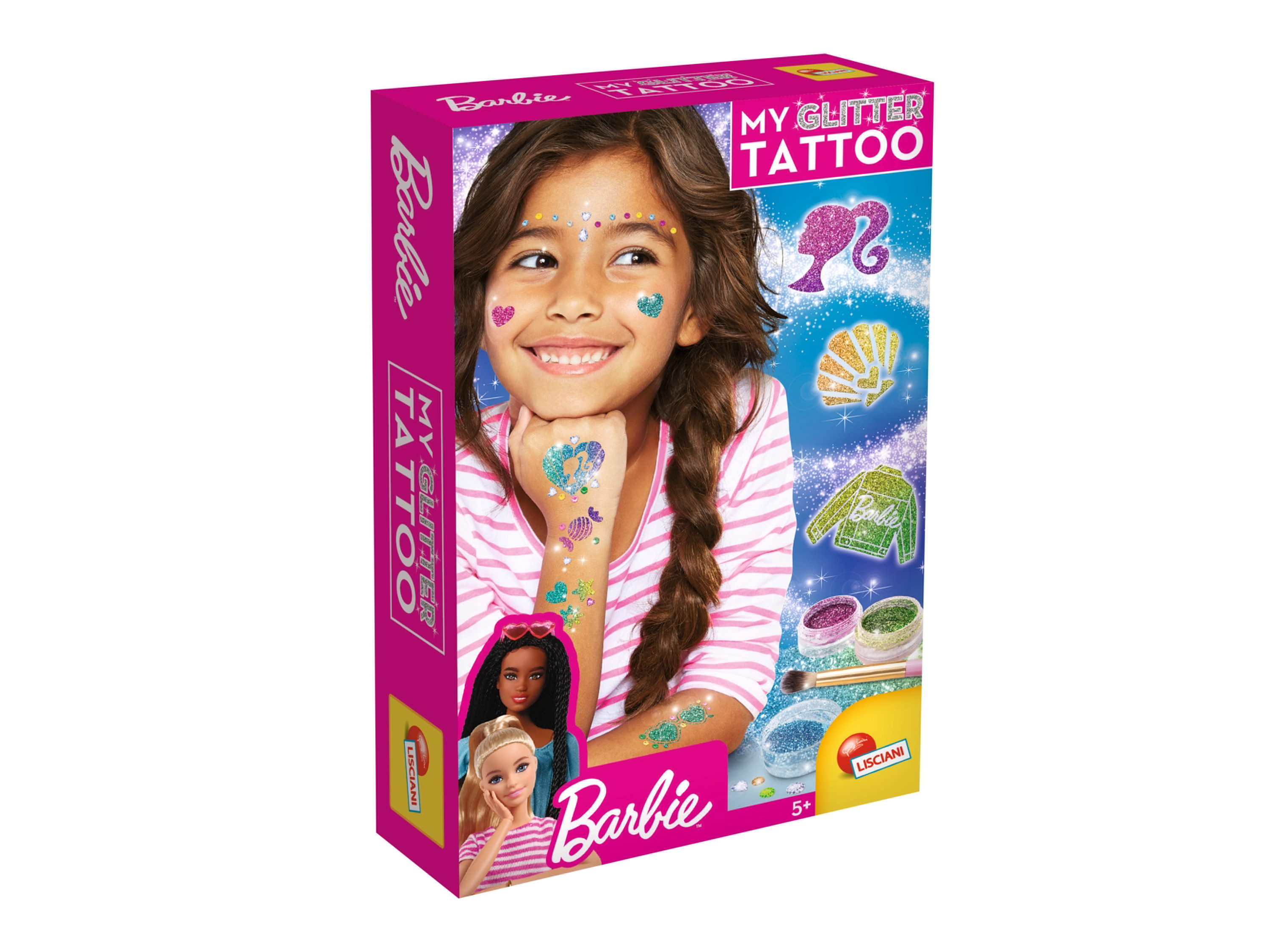   Glitter tattoo of nail art set (BARBIE MIJN GLITTER-TATTOO)