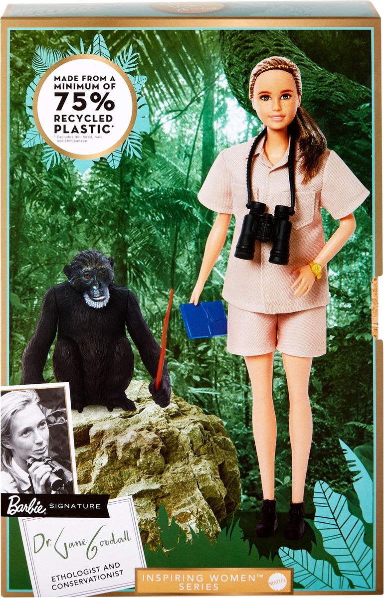 Barbie Inspirerende Vrouwen - Jane Goodall - Pop