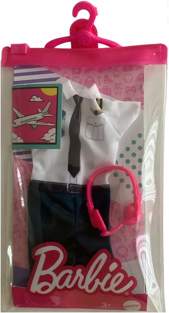 Barbie Kleding Outfit Accessoires - Piloot