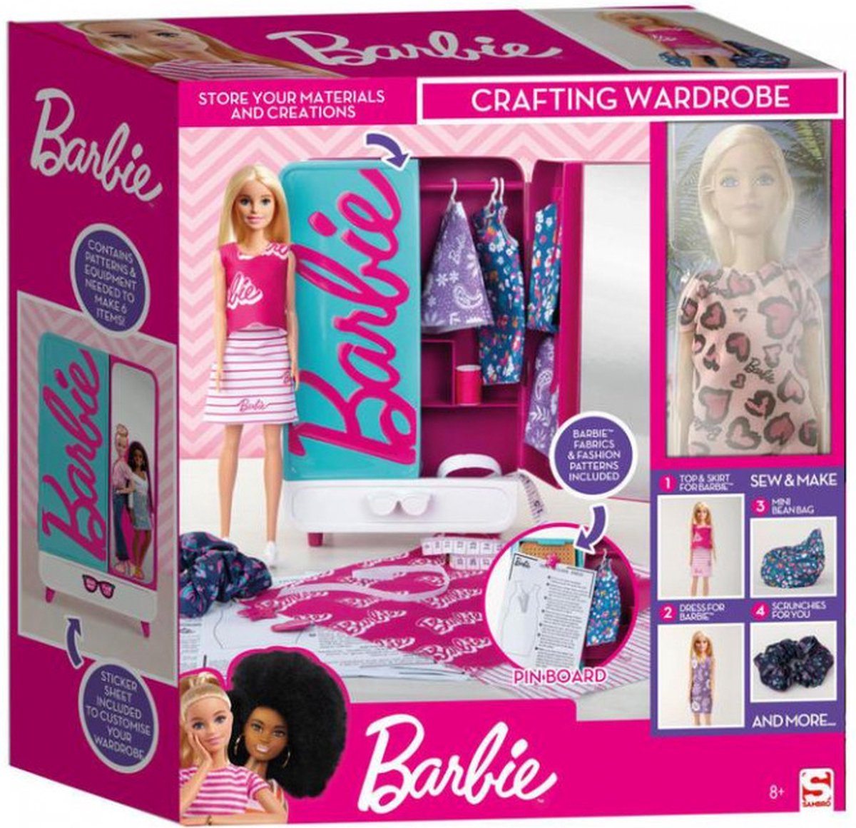 Barbie Knutselkast met pop