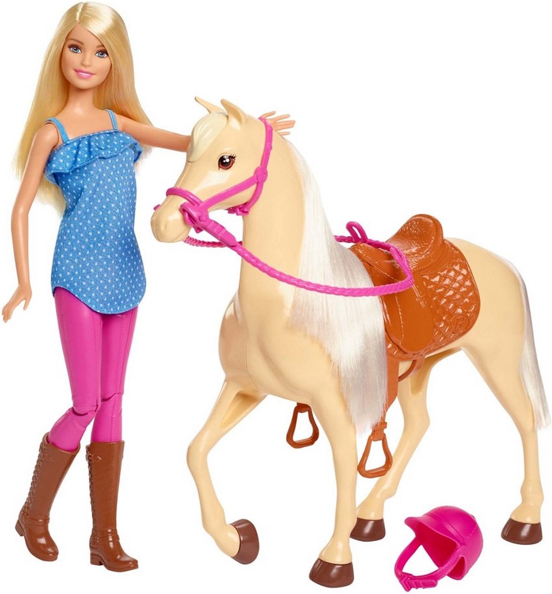 Barbie Pop en Paard met Accessoires