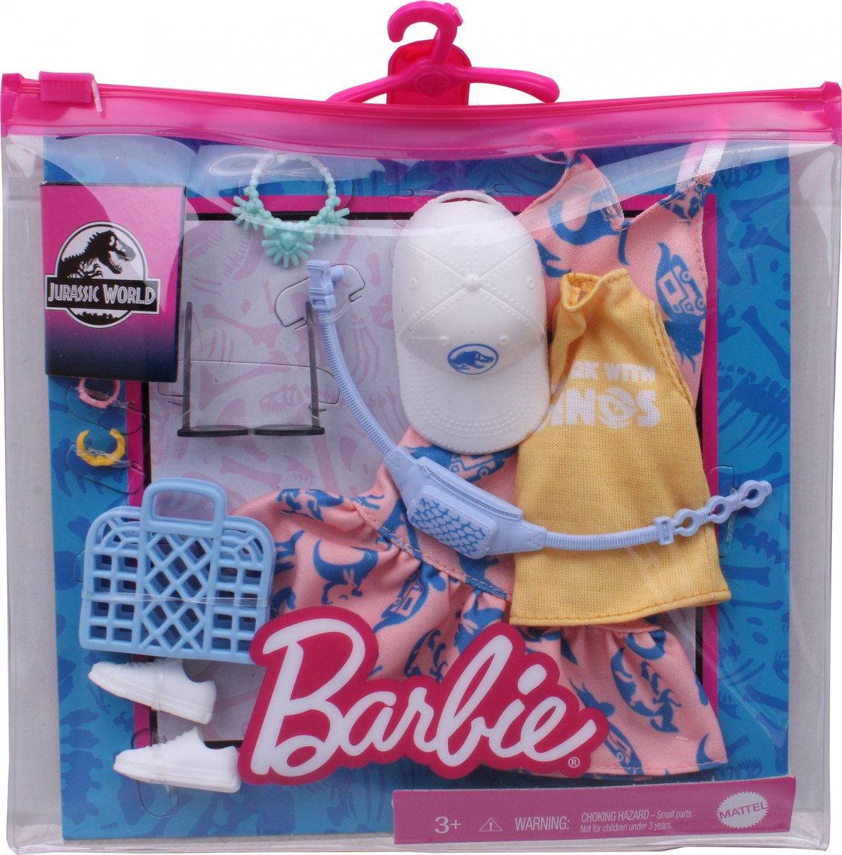 Barbie Poppenkledingset Fashion Storytelling Geel 11-delig