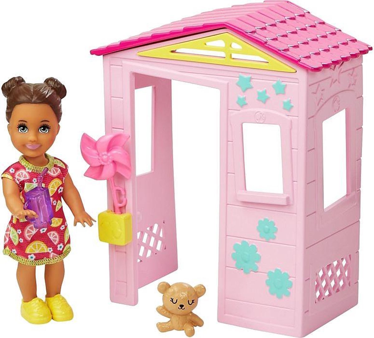 Barbie Speelset Babysitter Skipper Meisjes Roze 5-delig