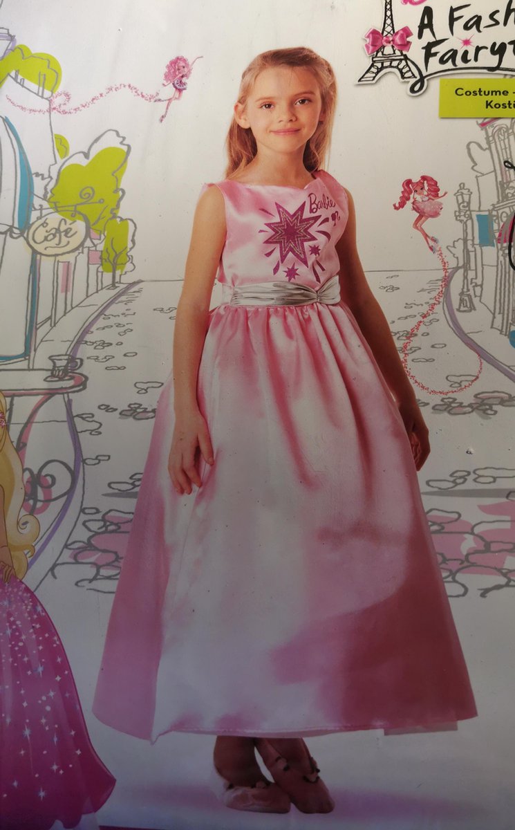 Barbie fashion jurk fairytale verkleeding - maat 104 - 3-5 jaar