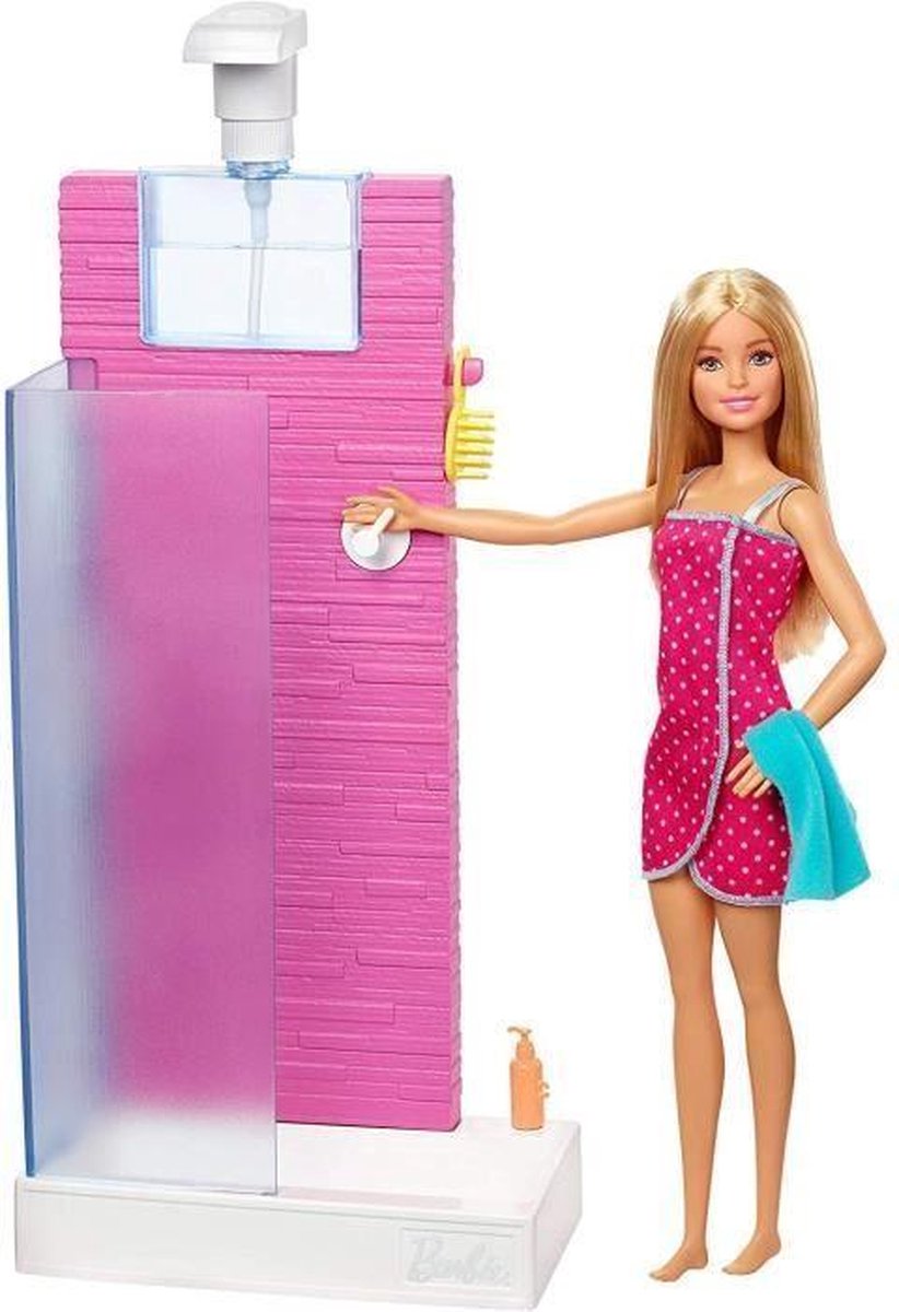 Mattel Barbie Doll & Furniture - Shower Set (FXG51)