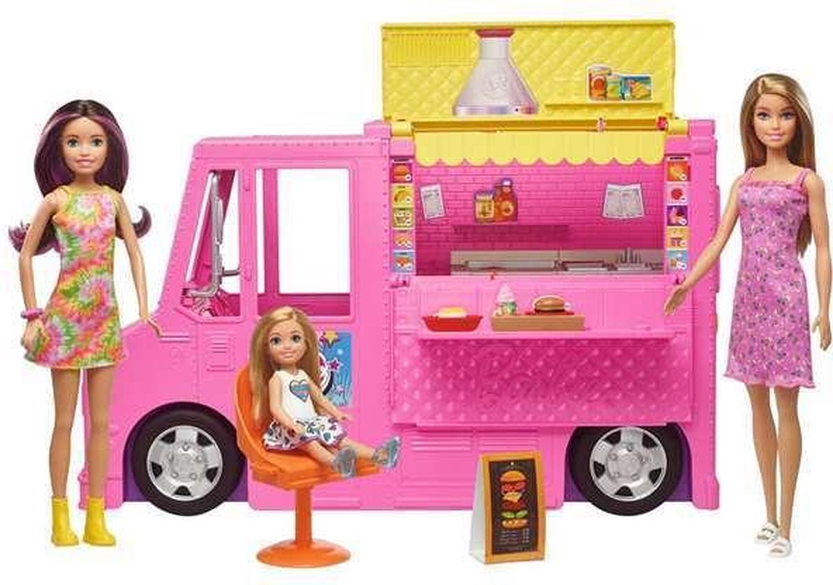 Playset Food Truck Barbie Poppen