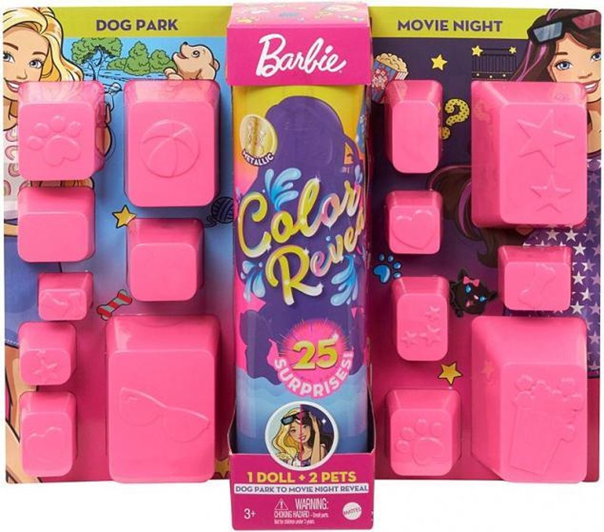 tienerpop Color Reveal Dogpark/movie meisjes 17-delig