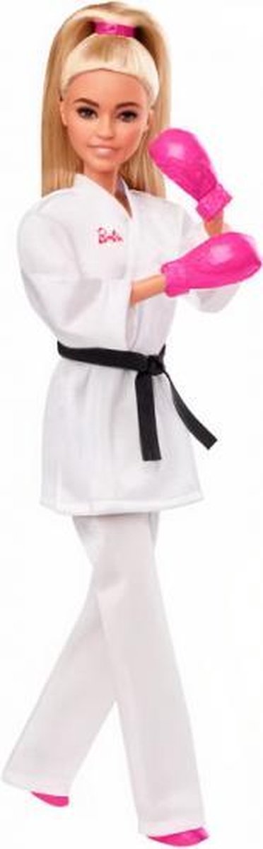 tienerpop karate meisjes 32,5 cm blond/wit