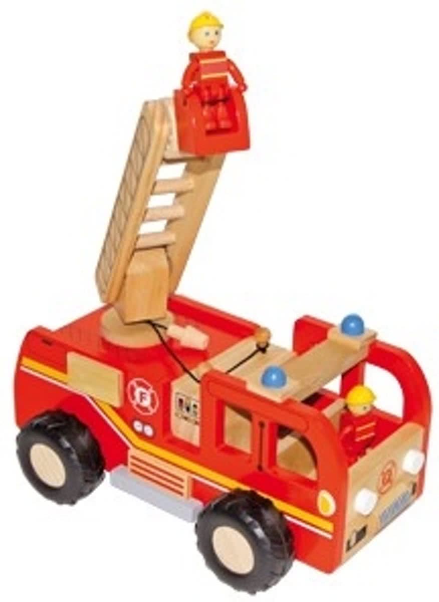 Base Toys Houten Brandweerauto Klein