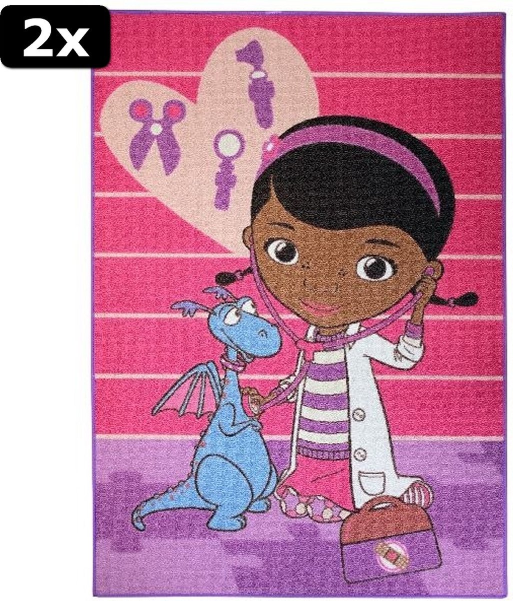 2x Doc Mc Stuffins Speelkleed 95x133cm