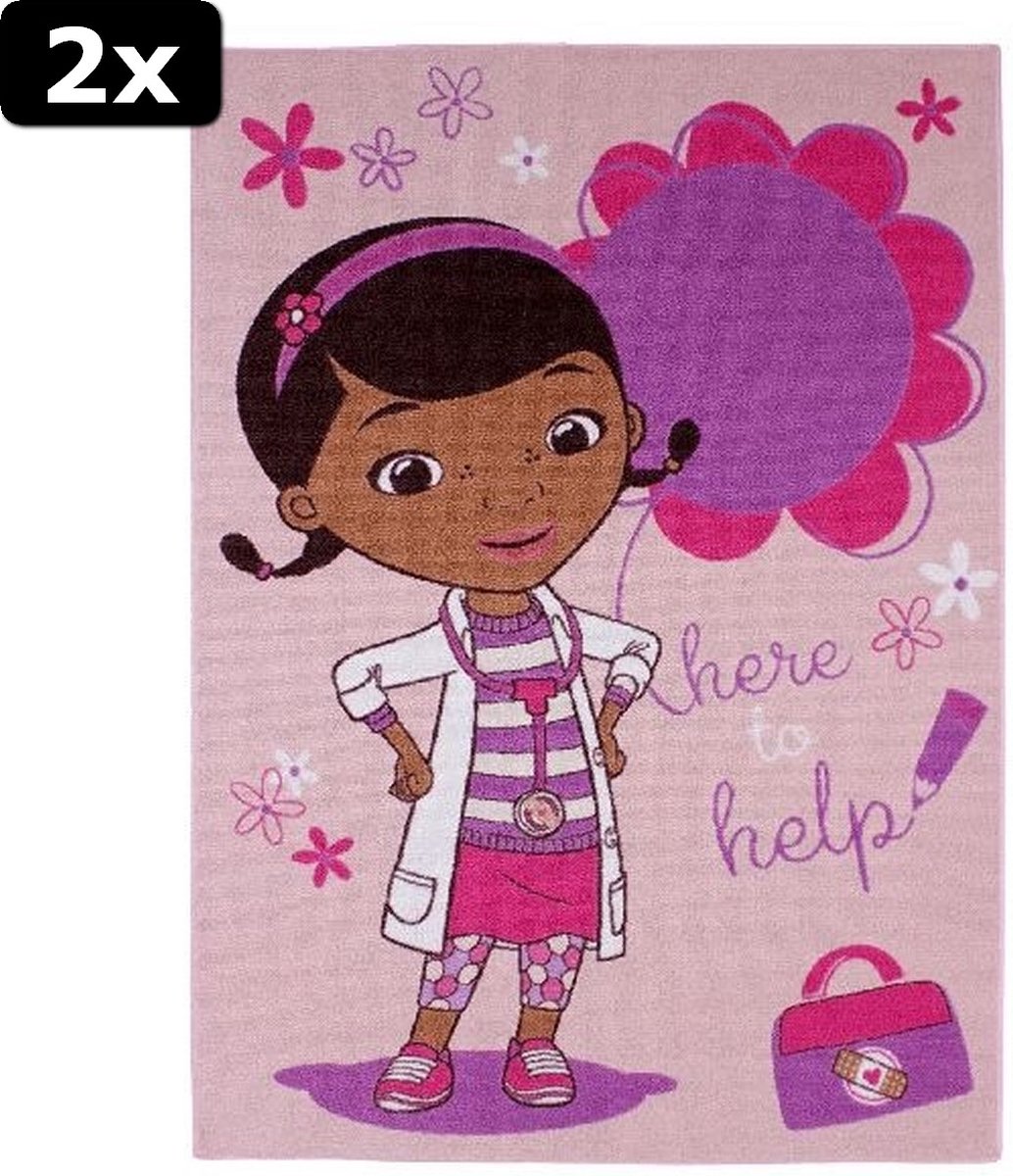 2x Doc Mc Stuffins Speelkleed 95x133cm