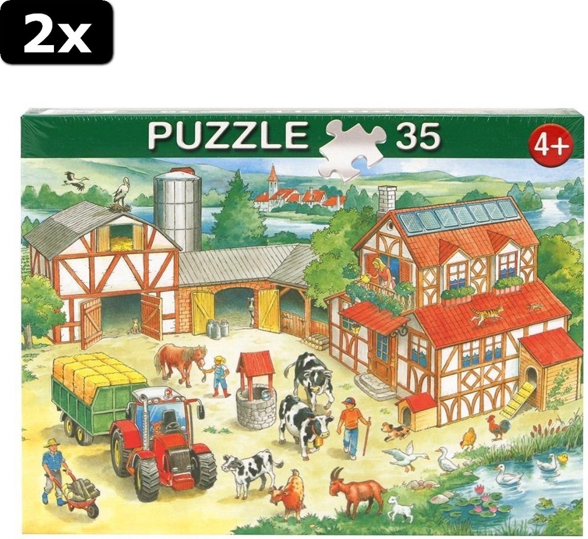 2x Puzzels 35/63/112 Stukjes Assorti