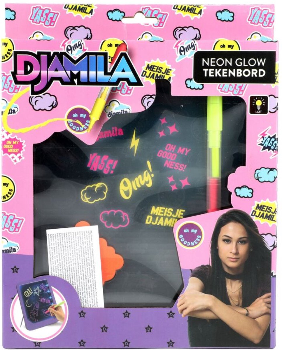 Djamila Neon Tekenbord